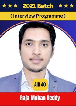 Raja Mohan Reddy : Air 40